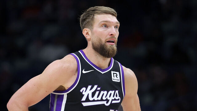 NEW ORLEANS, LOUISIANA - DECEMBER 12: Domantas Sabonis #11 of the Sacramento Kings reacts against the New Orleans Pelicans during a game at the Smoothie King Center on December 12, 2024 in New Orleans, Louisiana.