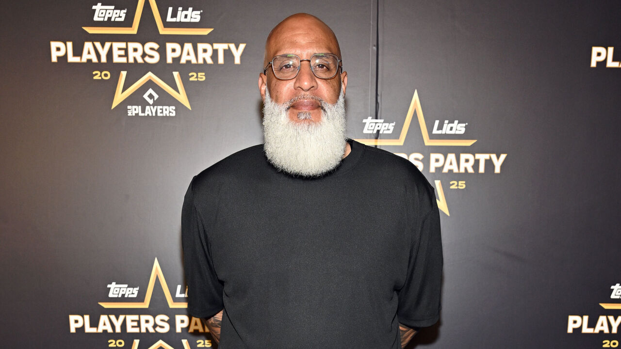 ATLANTA, GEORGIA - JULY 14: Tony Clark walks the black carpet at The Players Party 2025 Hosted by MLBPA, Fanatics, Topps, & Lids at Flourish on July 14, 2025 in Atlanta, Georgia.