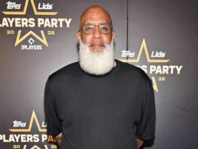 ATLANTA, GEORGIA - JULY 14: Tony Clark walks the black carpet at The Players Party 2025 Hosted by MLBPA, Fanatics, Topps, & Lids at Flourish on July 14, 2025 in Atlanta, Georgia.