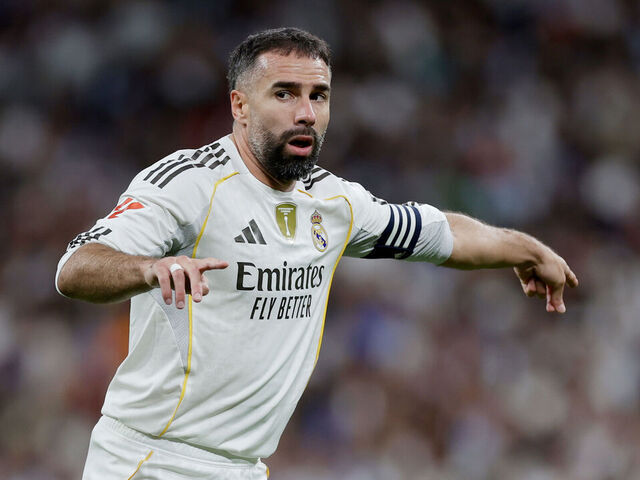 MADRID, SPAIN - OCTOBER 26: Daniel Carvajal of Real Madrid during the LaLiga EA Sports match between Real Madrid v FC Barcelona at the Estadio Santiago Bernabeu on October 26, 2025 in Madrid Spain