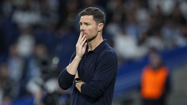MADRID, SPAIN - NOVEMBER 01: Xabi Alonso, head coach of Real Madrid, looks on during the Spanish League, LaLiga EA Sports, football match played between Real Madrid C.F. and Valencia CF at Santiago Bernabeu stadium on November 1, 2025, in Madrid, Spain.