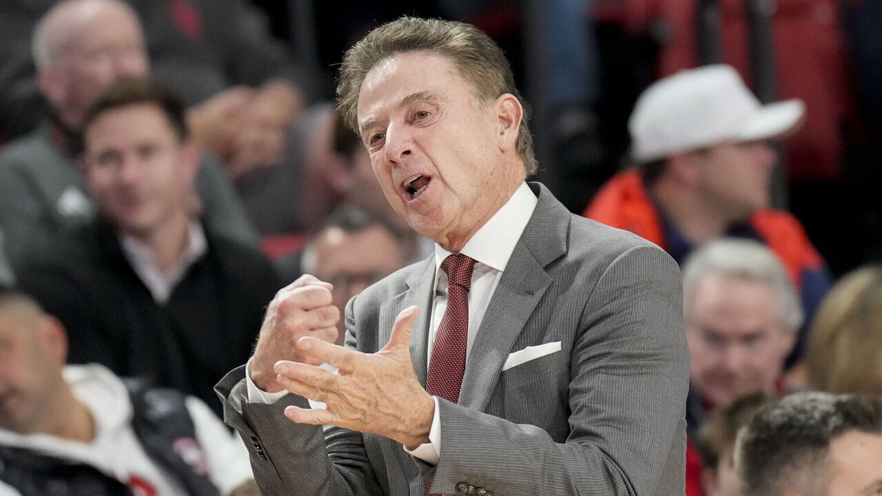NEW YORK, NY - NOVEMBER 3: Head Coach Rick Pitino of the St. John's Red Storm during the first half of a college basketball game against the Quinnipiac Bobcats at Carnesecca Arena on November 3, 2025 in New York City.