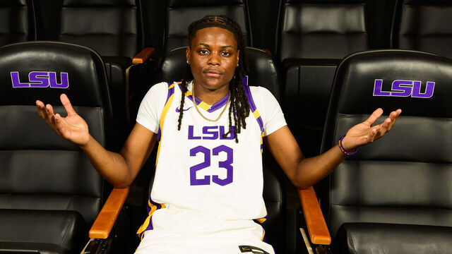 BATON ROUGE, LOUISIANA - SEPTEMBER 10: MiLaysia Fulwiley #23 of the LSU Tigers poses for a portrait on media day in the Pete Maravich Assembly Center on September 10, 2025 in Baton Rouge, Louisiana. (Photo by Kristen Young/University Images via Getty Images}