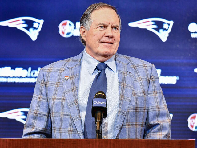 New England Patriots head coach Bill Belichick announces he is leaving the team during a press conference at Gillette Stadium in Foxborough, Massachusetts, on January 11, 2024. Belichick, the NFL mastermind who has guided the New England Patriots to a record six Super Bowl titles as head coach, is parting ways with the team after 24 seasons.
