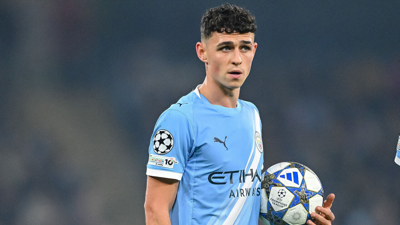 Manchester, United Kingdom - November 5: Phil Foden of Manchester City looks on during the UEFA Champions League 2025/26 League Phase MD4 match between Manchester City and Borussia Dortmund at City of Manchester Stadium on November 5, 2025 in Manchester, United Kingdom.