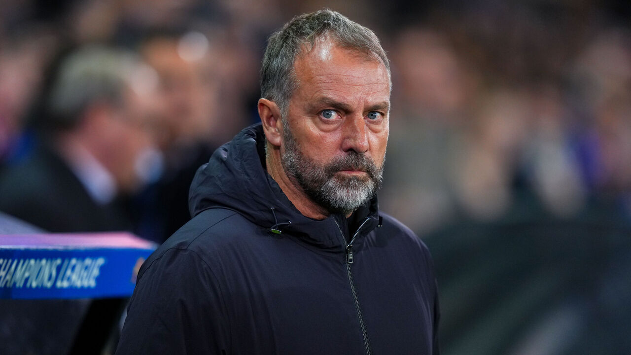 BRUGES, BELGIUM - NOVEMBER 05: Hansi Flick, Head coach of FC Barcelona looks on during the UEFA Champions League 2025/26 League Phase MD4 match between Club Brugge KV and FC Barcelona at Jan Breydelstadion on November 05, 2025 in Bruges, Belgium.