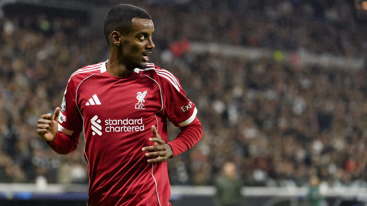 Frankfurt am Main, Germany - October 22: Alexander Isak of FC Liverpool looks on during the UEFA Champions League 2025/26 League Phase MD3 match between Eintracht Frankfurt and Liverpool FC at Frankfurt Stadion on October 22, 2025 in Frankfurt am Main, Germany.