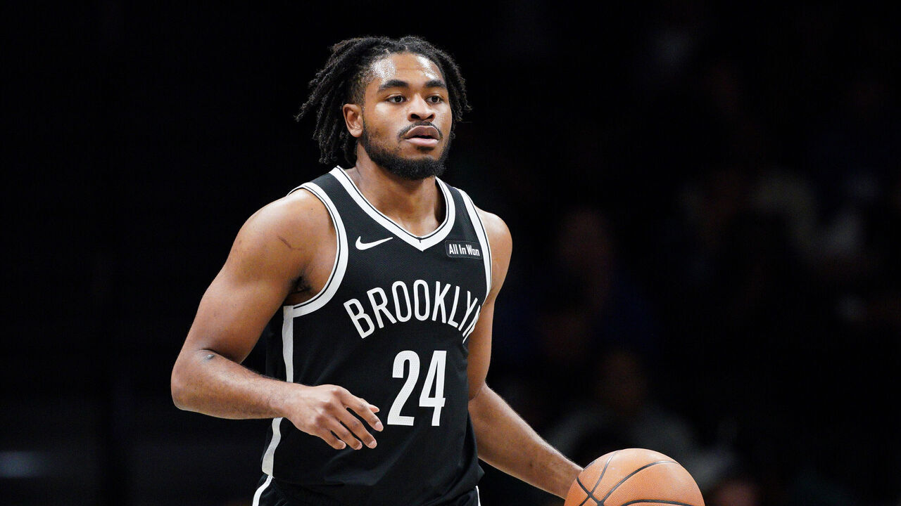NEW YORK, NEW YORK - NOVEMBER 02: Cam Thomas #24 of the Brooklyn Nets in action during the game between the Brooklyn Nets and the Philadelphia 76ers at Barclays Center on November 02, 2025 in New York City.