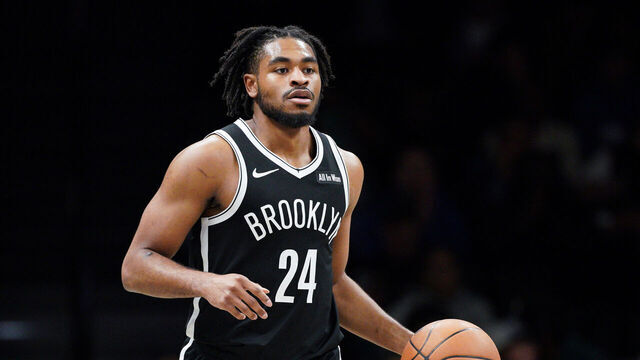 NEW YORK, NEW YORK - NOVEMBER 02: Cam Thomas #24 of the Brooklyn Nets in action during the game between the Brooklyn Nets and the Philadelphia 76ers at Barclays Center on November 02, 2025 in New York City.