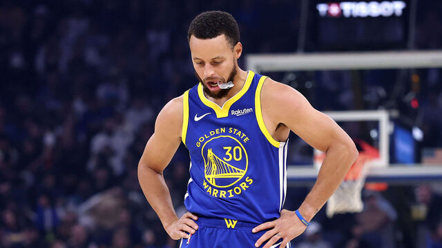 SAN FRANCISCO, CALIFORNIA - NOVEMBER 04: Stephen Curry #30 of the Golden State Warriors stands on the court during their game against the Phoenix Suns at Chase Center on November 04, 2025 in San Francisco, California. NOTE TO USER: User expressly acknowledges and agrees that, by downloading and/or using this photograph, user is consenting to the terms and conditions of the Getty Images License Agreement.