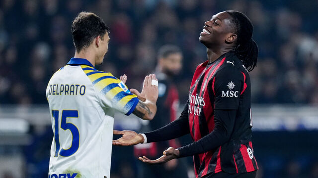 Rafael Leao of AC Milan looks dejected during the Serie A Enilive match between Parma Calcio 1903 and AC Milan at Stadio Ennio Tardini on November 8, 2025 in Parma, Italy.