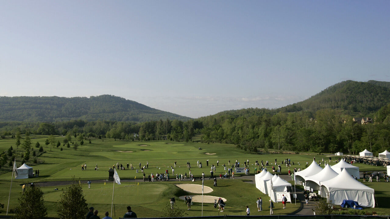 UNITED STATES - MAY 17: Course scenic of the range during the first round of the BMW Charity Pro-Am at The Cliffs held on The Cliffs at Walnut Cove course in Travelers Rest, South Carolina, on May 17, 2007.