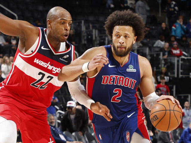 DETROIT, MI - NOVEMBER 10: Cade Cunningham #2 of the Detroit Pistons dribbles the ball during the game against the Washington Wizards on November 10, 2025 at Little Caesars Arena in Detroit, Michigan. NOTE TO USER: User expressly acknowledges and agrees that, by downloading and/or using this photograph, User is consenting to the terms and conditions of the Getty Images License Agreement. Mandatory Copyright Notice: Copyright 2025 NBAE