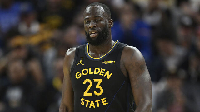 SAN FRANCISCO, CALIFORNIA - NOVEMBER 09: Draymond Green #23 of the Golden State Warriors looks on against the Indiana Pacers in the third quarter at Chase Center on November 09, 2025 in San Francisco, California.