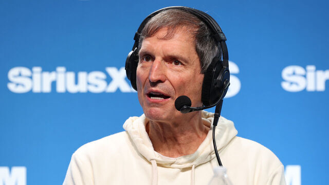 NEW ORLEANS, LOUISIANA - FEBRUARY 05: Bernie Kosar speaks on SiriusXM at Super Bowl LIX on February 05, 2025 in New Orleans, Louisiana.
