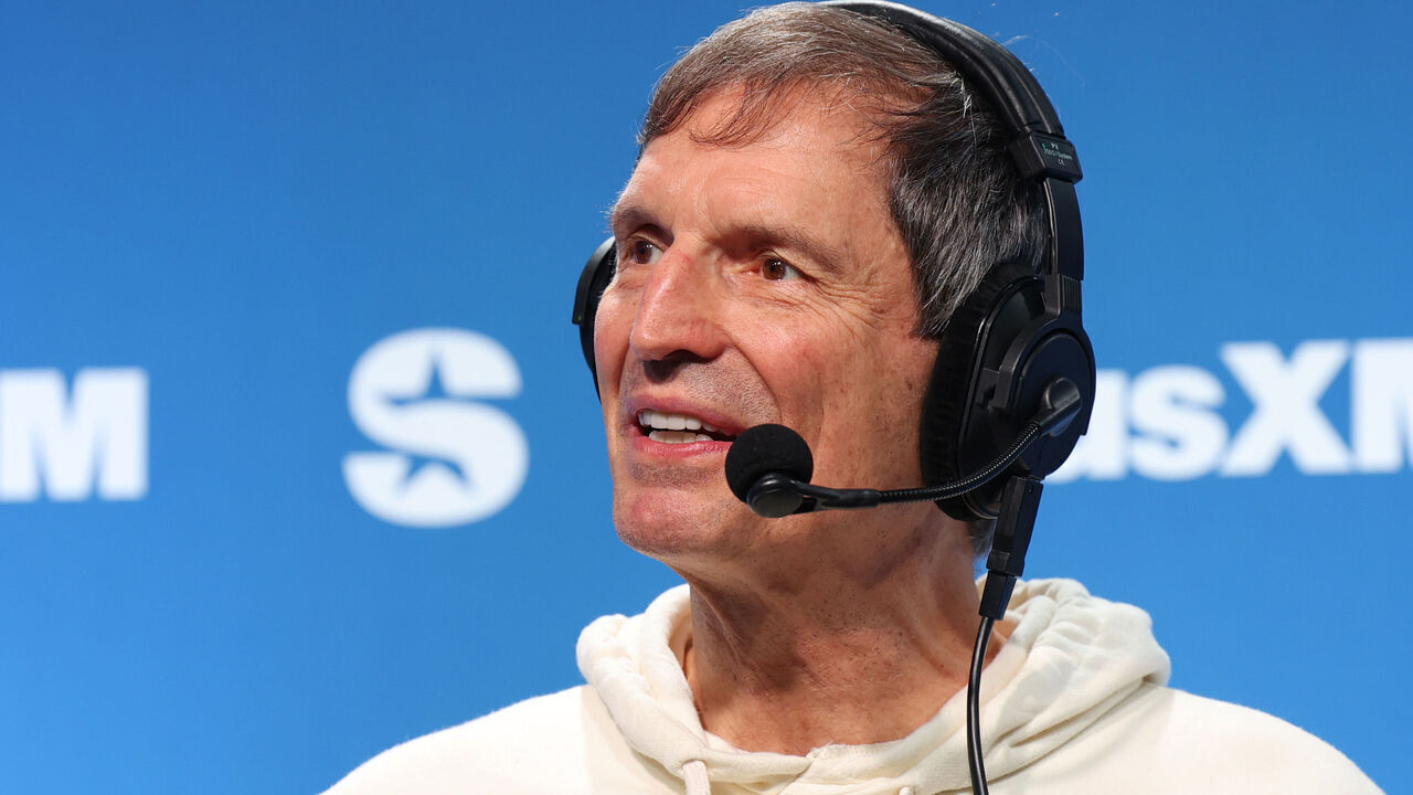 NEW ORLEANS, LOUISIANA - FEBRUARY 05: Bernie Kosar speaks on SiriusXM at Super Bowl LIX on February 05, 2025 in New Orleans, Louisiana.