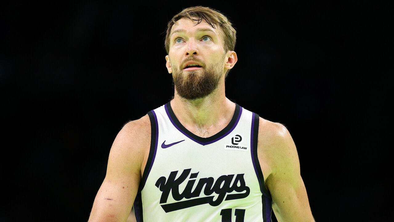 MINNEAPOLIS, MINNESOTA - NOVEMBER 14: Domantas Sabonis #11 of the Sacramento Kings looks on against the Minnesota Timberwolves in the fourth quarter during an NBA Cup game at Target Center on November 14, 2025 in Minneapolis, Minnesota. The Timberwolves defeated the Kings 124-110.