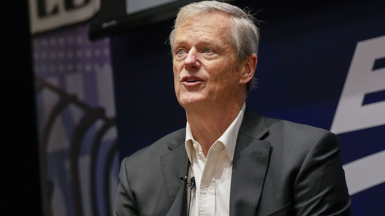 NEW YORK, NY - OCTOBER 20: NCAA President Charlie Baker during a Roundtable on the Future of College Basketball sponsored by the Big East Conference at The Empire State Building on October 20, 2025 in New York City.