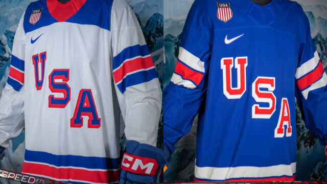 Team USA unveils Olympic hockey uniforms
