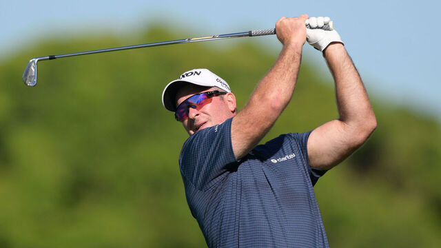 BRISBANE, AUSTRALIA - NOVEMBER 27: Ryan Fox of New Zealand plays his second shot on the 15th hole on day one of the BMW Australian PGA Championship 2025 at Royal Queensland Golf Club on November 27, 2025 in Brisbane, Australia.