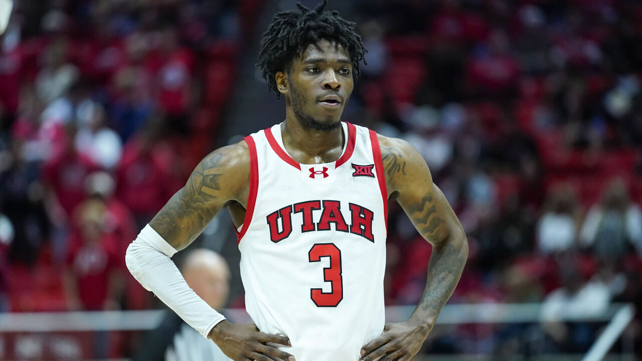 SALT LAKE CITY, UT - NOVEMBER 08: Utah Utes guard Don McHenry #3 awaits a free throw during a college basketball game between the Weber State Wildcats and the Utah Utes on November 8, 2025, at the John M. Huntsman Center in Salt Lake City, UT.