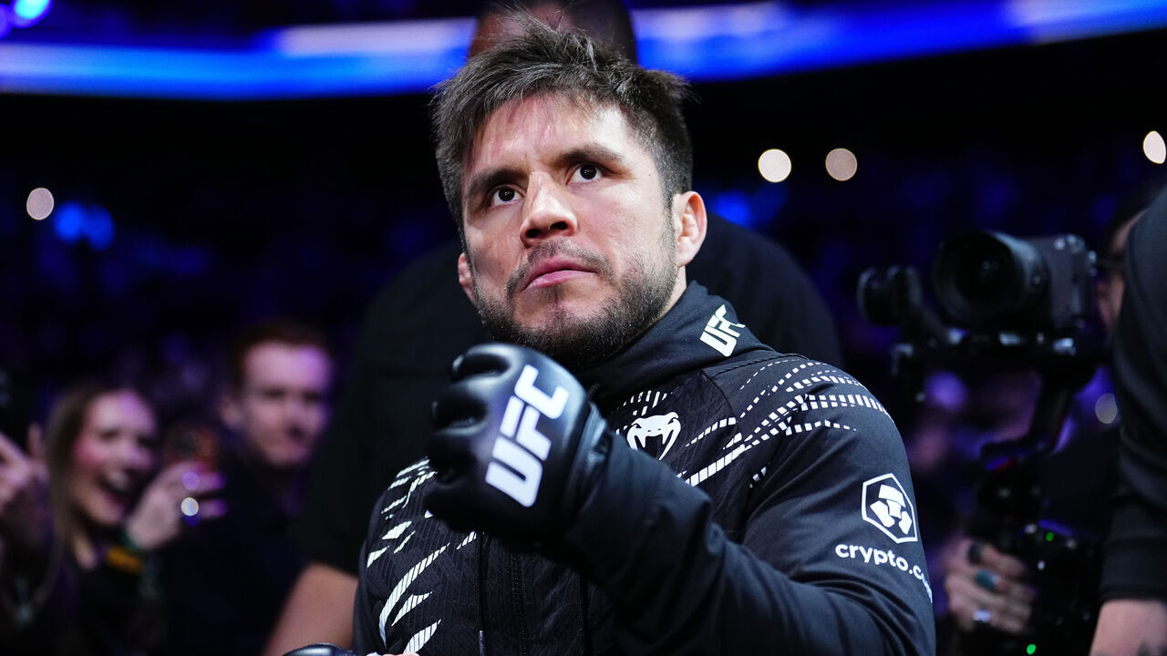SEATTLE, WASHINGTON - FEBRUARY 22: Henry Cejudo prepares to face Song Yadong of China in a bantamweight fight during the UFC Fight Night event at Climate Pledge Arena on February 22, 2025 in Seattle, Washington.