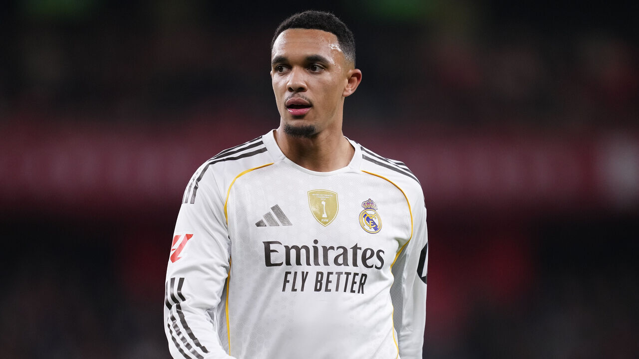 Trent Alexander-Arnold right-back of Real Madrid and England during the La Liga EA Sports match between Athletic Club and Real Madrid CF at Estadio de San Mames on December 3, 2025 in Bilbao, Spain.