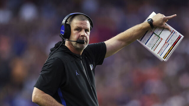 GAINESVILLE, FLORIDA - OCTOBER 18: Head Coach Billy Napier of the Florida Gators gestures during the second half of a game against the Mississippi State Bulldogs at Ben Hill Griffin Stadium on October 18, 2025 in Gainesville, Florida.