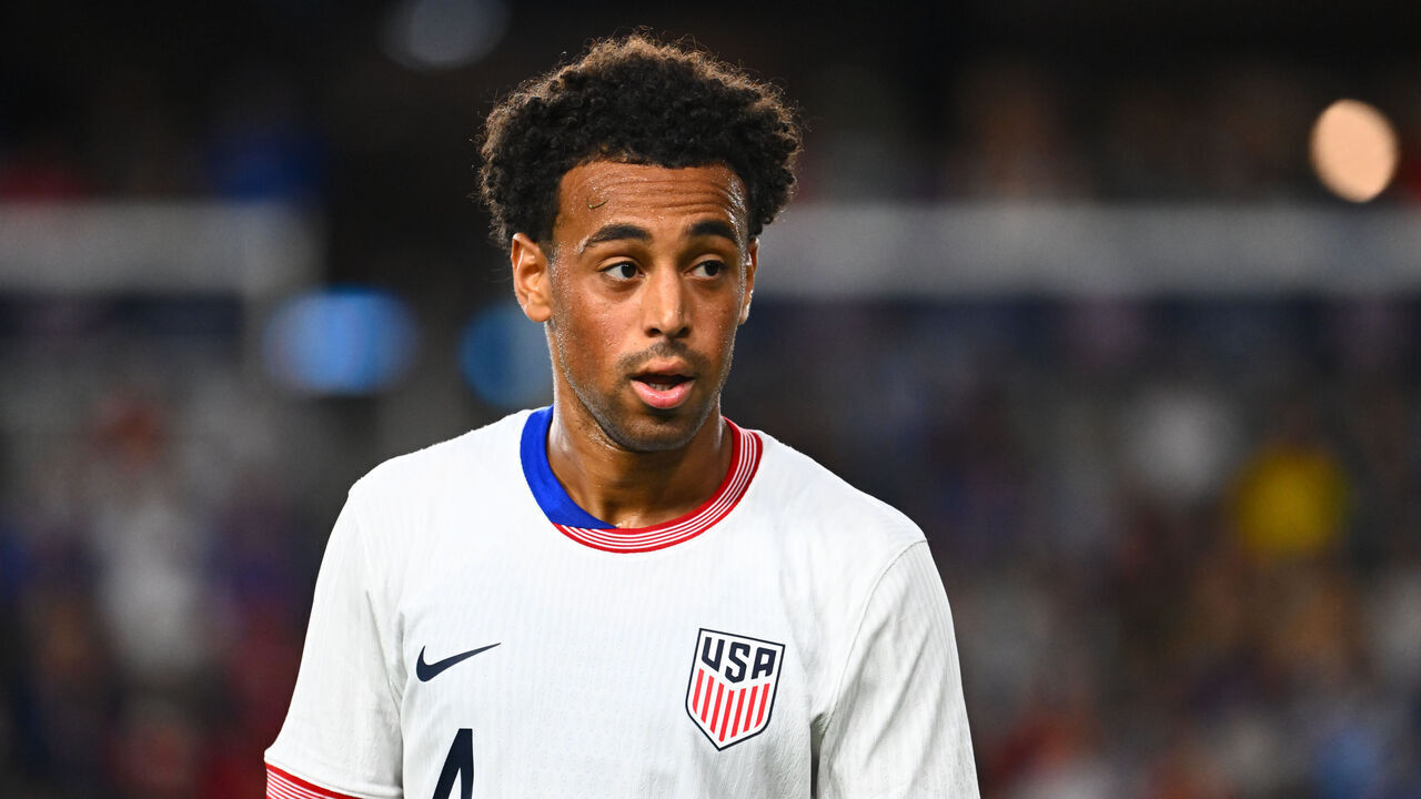 COLUMBUS, OHIO - SEPTEMBER 9: Tyler Adams #4 of the United States plays in an International Friendly against Japan at Lower.com Field on September 9, 2025 in Columbus, Ohio.