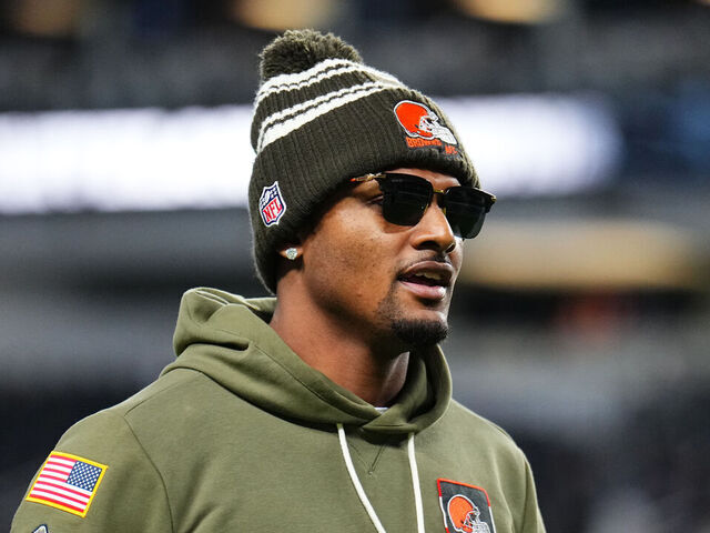 LAS VEGAS, NEVADA - NOVEMBER 23: Deshaun Watson #4 of the Cleveland Browns walks off the field after a game against the Las Vegas Raiders at Allegiant Stadium on November 23, 2025 in Las Vegas, Nevada. The Browns defeated the Raiders 24-10.