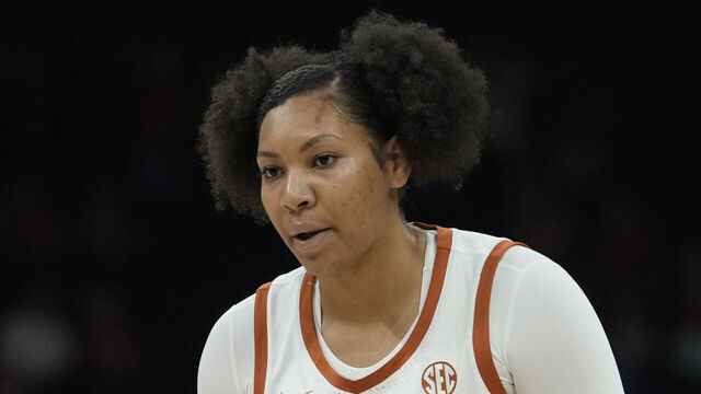 AUSTIN, TEXAS - NOVEMBER 7: Breya Cunningham #25 of the Texas Longhorns shoots during the first half against the Richmond Spiders at Moody Center on November 7, 2025 in Austin, Texas.