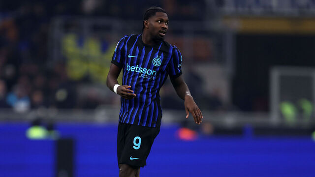 Milan, Italy - December 6: Marcus Thuram of Fc Internazionale looks on during the Serie A match between FC Internazionale and Como 1907 at Giuseppe Meazza on December 6, 2025 in Milan, Italy.