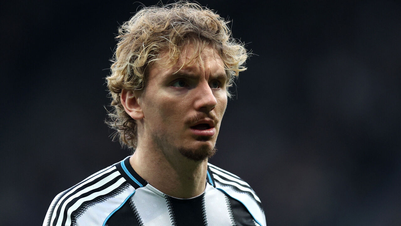 NEWCASTLE UPON TYNE, ENGLAND - DECEMBER 06: Nick Woltemade of Newcastle United looks on during the Premier League match between Newcastle United and Burnley at St James' Park on December 06, 2025 in Newcastle upon Tyne, England.