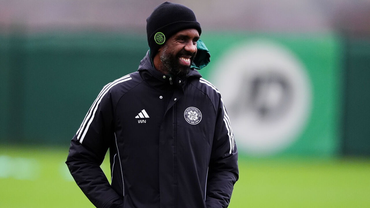 Celtic manager Wilfried Nancy during a training session at the Lennoxtown Training Complex. Picture date: Wednesday December 10, 2025.
