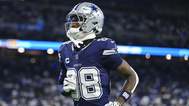 DETROIT, MI - DECEMBER 04: CeeDee Lamb #88 of the Dallas Cowboys runs out of the tunnel prior to an NFL football game against the Detroit Lions at Ford Field on December 4, 2025 in Detroit, Michigan.