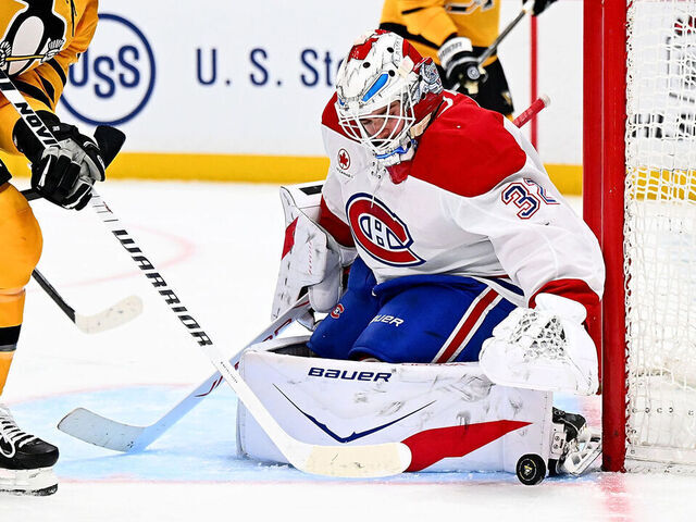 Fowler makes 36 saves in NHL debut as Canadiens beat Penguins | theScore.com