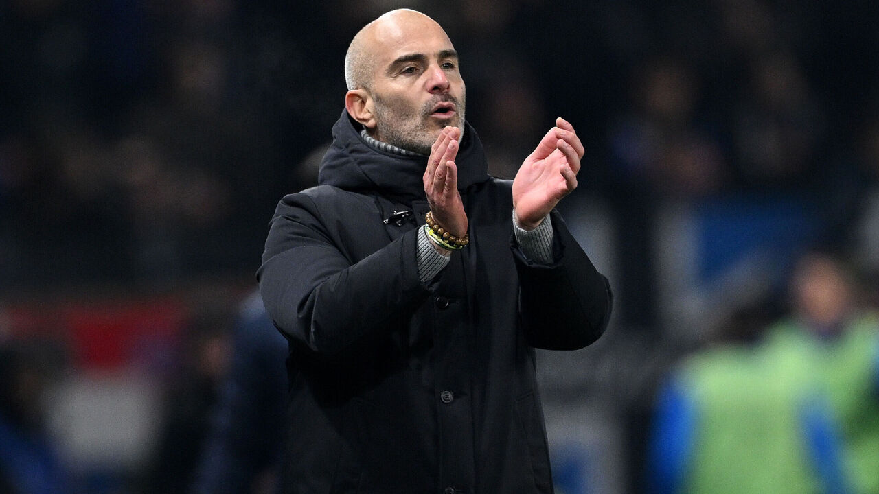 BERGAMO, ITALY - DECEMBER 09: Enzo Maresca of Chelsea reacts during the UEFA Champions League 2025/26 League Phase MD6 match between Atalanta BC and Chelsea FC at Stadio di Bergamo on December 09, 2025 in Bergamo, Italy.