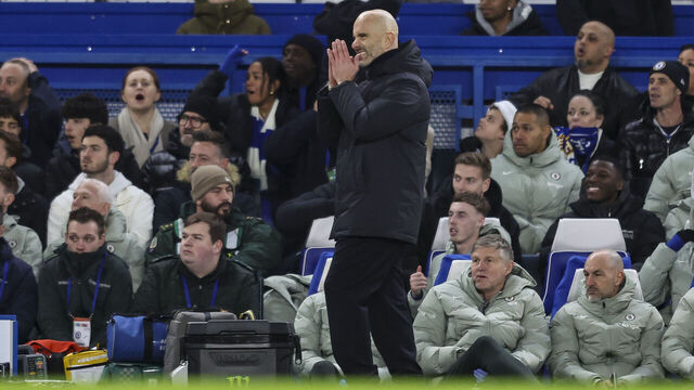 LONDON, ENGLAND - DECEMBER 13: Head Coach Enzo Maresca of Chelsea during the Premier League match between Chelsea and Everton at Stamford Bridge on December 13, 2025 in London, England.