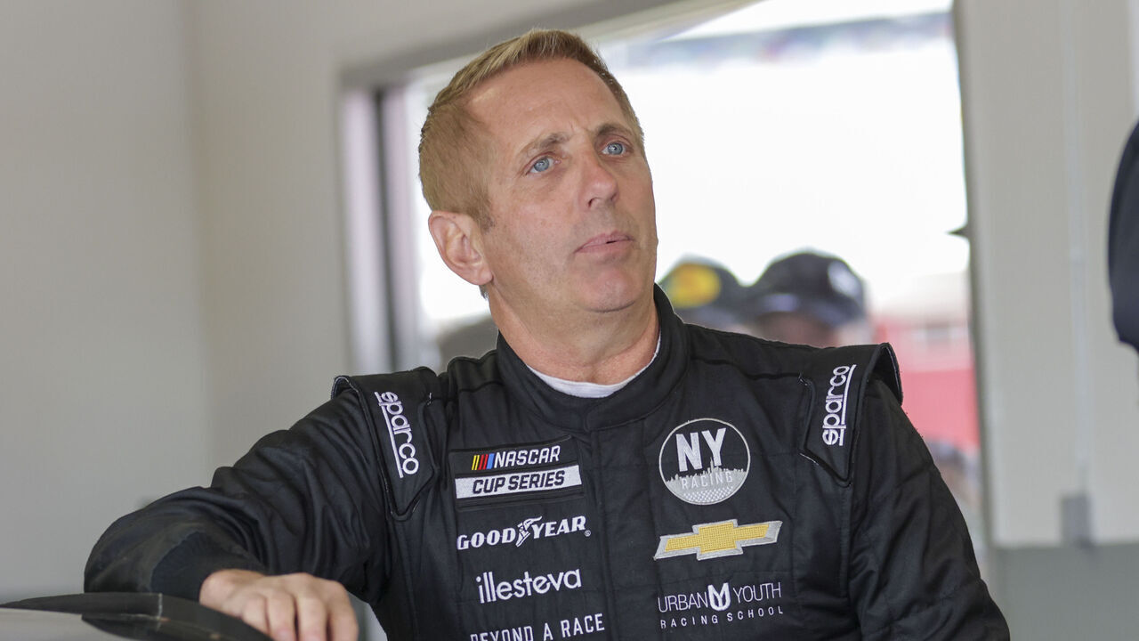 DAYTONA, FL - FEBRUARY 19: Greg Biffle (#44 NY Racing Team Grambling State University Chevrolet) during final practice for the Daytona 500 NASCAR Cup Series race on February 19, 2022 at Daytona International Speedway ion Daytona Beach, Fl.