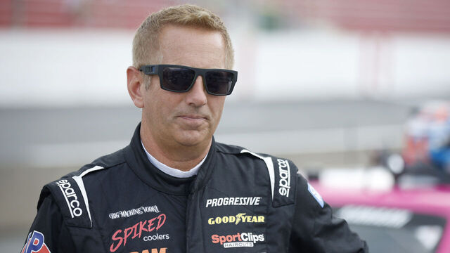 SOUTH BOSTON, VIRGINIA - JUNE 25: Greg Biffle #69 stands on the grid during practice for the Camping World Superstar Racing Experience event at South Boston Speedway on June 25, 2022 in South Boston, Virginia.