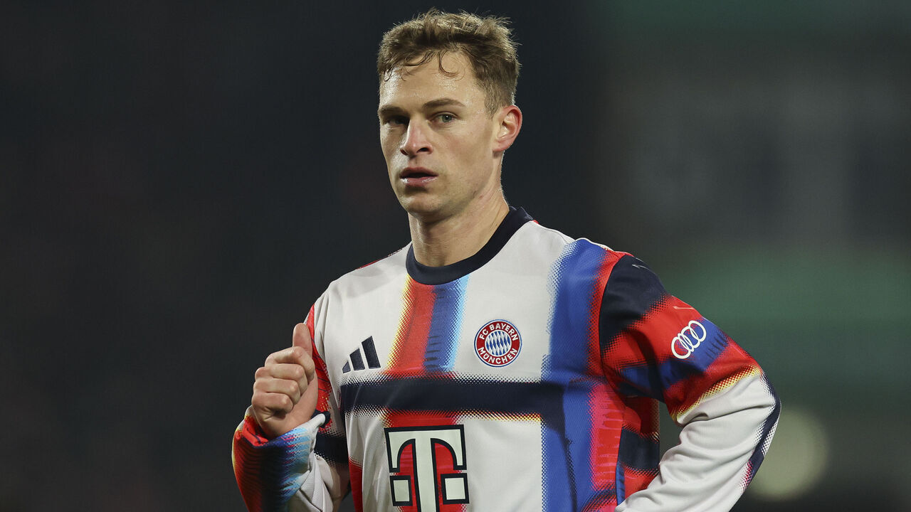 BERLIN, GERMANY - DECEMBER 03: Manuel Neuer of Bayern München looks on prior to the DFB Cup round of 16 match between 1. FC Union Berlin and FC Bayern München at Stadion an der alten Försterei on December 03, 2025 in Berlin, Germany.
