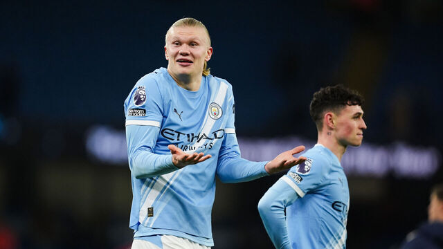 Manchester City's Erling Haaland and Phil Foden following the Premier League match at the Etihad Stadium, Manchester. Picture date: Saturday December 20, 2025.