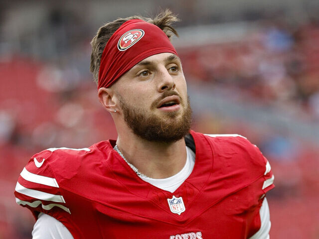 SANTA CLARA, CA - DECEMBER 14: Ricky Pearsall #1 of the San Francisco 49ers before the game against the Tennessee Titans at Levi's Stadium on December 14, 2025 in Santa Clara, California. The 49ers defeated the Titans 37-24.