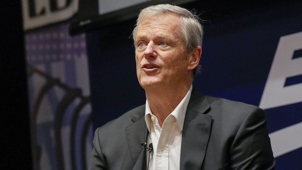 NEW YORK, NY - OCTOBER 20: NCAA President Charlie Baker during a Roundtable on the Future of College Basketball sponsored by the Big East Conference at The Empire State Building on October 20, 2025 in New York City.