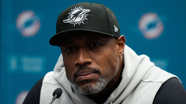 MADRID, SPAIN - NOVEMBER 13: Anthony Weaver, defensive coordinator, attends his press conference during their training day ahead the National Football League (NFL) 2025 Madrid Game against Washington Commanders at Riyadh Air Metropolitano on November 13, 2025, in Madrid, Spain.