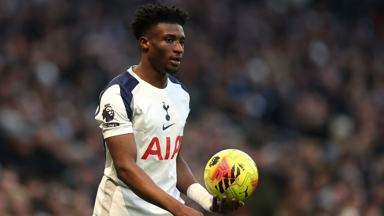 LONDON, ENGLAND - JANUARY 04: Mohammed Kudus of Tottenham Hotspur during the Premier League match between Tottenham Hotspur and Sunderland at Tottenham Hotspur Stadium on January 04, 2026 in London, England.