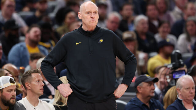INDIANAPOLIS, INDIANA - OCTOBER 23: Rick Carlisle the head coach of the Indiana Pacers against the Oklahoma City Thunder at Gainbridge Fieldhouse on October 23, 2025 in Indianapolis, Indiana.