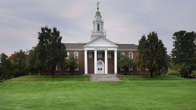 Wellesley, MA - September 18: The Babson College campus.