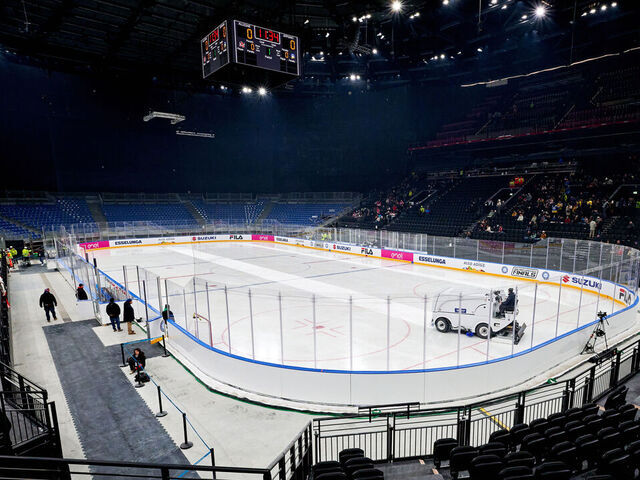 MILAN, ITALY - JANUARY 10: General view inside the stadium prior to the ice hockey Coppa Italia 2025/26 second semifinal match between Alleghe Hockey and HC Eppan Appiano Anet at Milano Santagiulia Ice Hockey Arena on January 10, 2026 in Milan, Italy. The game is a key test event for upcoming Olympic and Paralympic Winter Games Milano Cortina 2026.