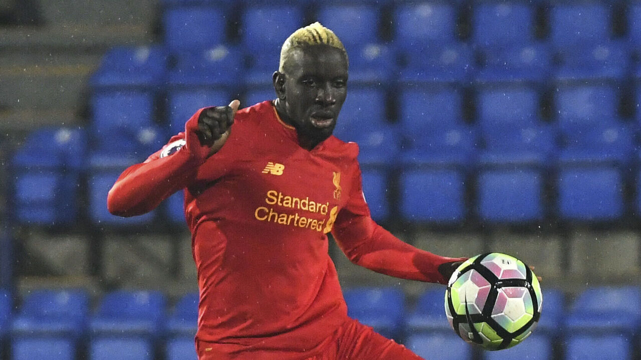 BIRKENHEAD, ENGLAND - DECEMBER 06: (THE SUN OUT, THE SUN ON SUNDAY OUT) Mamadou Sakho of Liverpool in action during the Liverpool v West Bromwich Albion Premier league Cup game at Prenton Park on December 6, 2016 in Birkenhead, England.